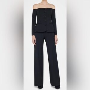 L'AGENCE Alice Off-Shoulder Blazer
Color: BLACK size 12